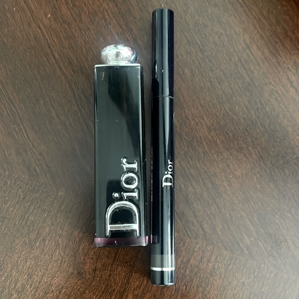 Dior Lipstick and Eyeliner Water Proof Set
